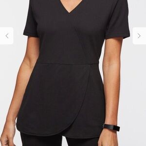 JAANUU mock wrap tulip top and leggings SET size small. Spa Uniform/ Scrub Set.